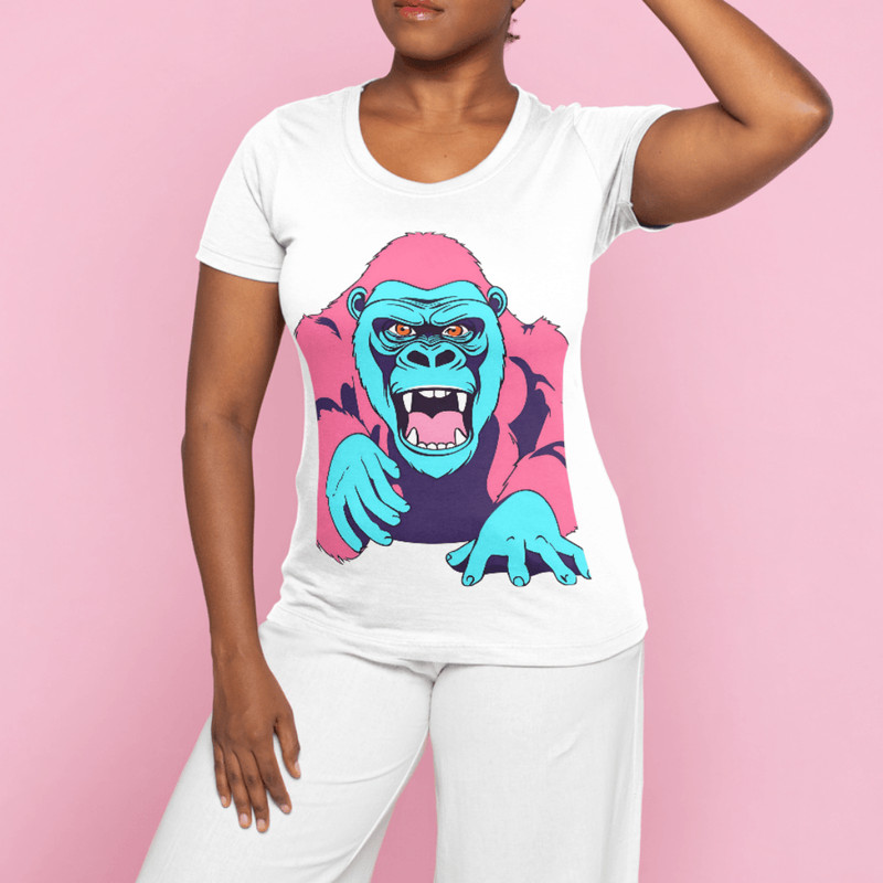 Gorilla Print Clipart Png Monkey 1