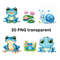Frog And Friends Png Cliparts Set 0
