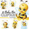 Baby Bee Png Cartoons Cliparts Set 2