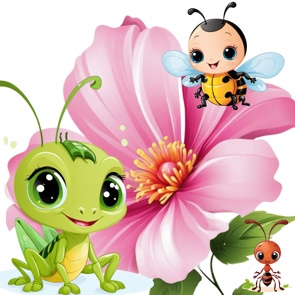 Bugs Insects Png 25 Cartoons Cliparts Set 5