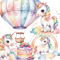 Cartoon Unicorn Baby Png  Pastel Sweets Cliparts 1