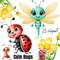 Cartoon Insects Png Cute Baby Bugs Cliparts 3