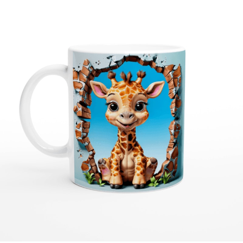 Giraffe Baby Mug Wrap 1