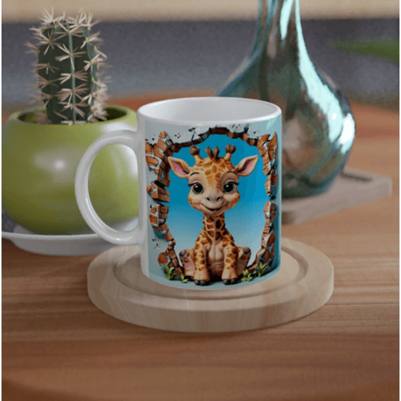Giraffe Baby Mug Wrap 2