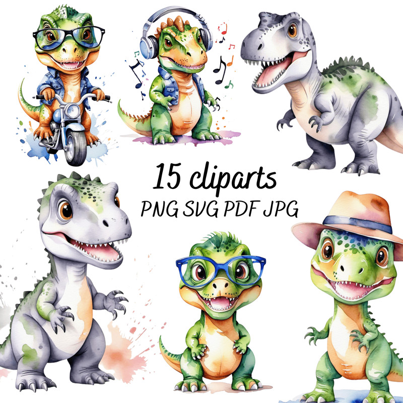 Tea Rex Cliparts  Fantastics Animal Png  Baby Dinosaurs 0