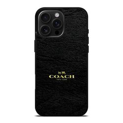 coach logo texture black - inspired phone case for iphone & samsung
