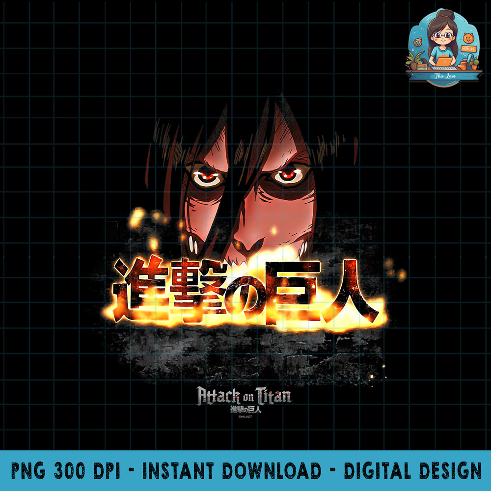 Attack on Titan Ill Kill Every Last One Of Them Eren Titan PNG Download.jpg