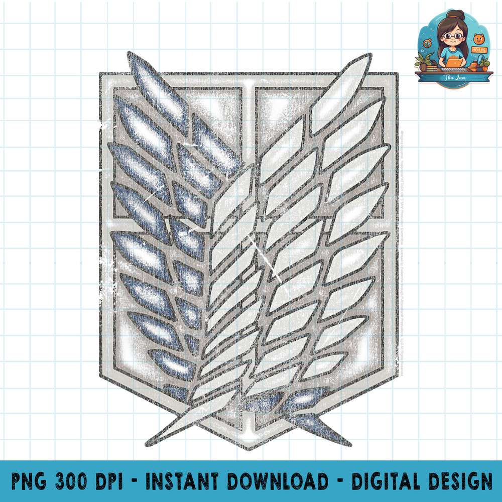 Attack on Titan Season 2 Distressed Scout Symbol PNG Download PNG Download.jpg