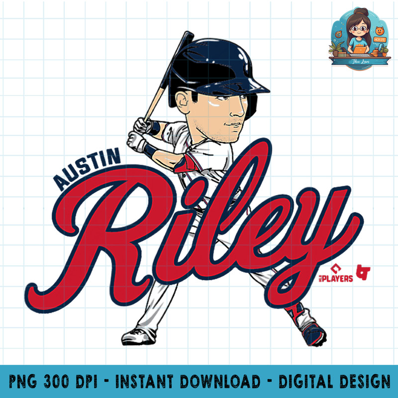 Austin Riley Caricature Atlanta Baseball PNG Download.jpg
