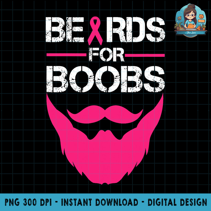 Beards For Boobs Tee Support Breast Cancer PNG Download Gift copy.jpg