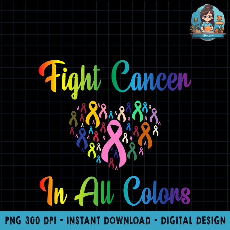 Beating Cancer, Fighting Cancer Colors, Cancer Awareness PNG Download.jpg