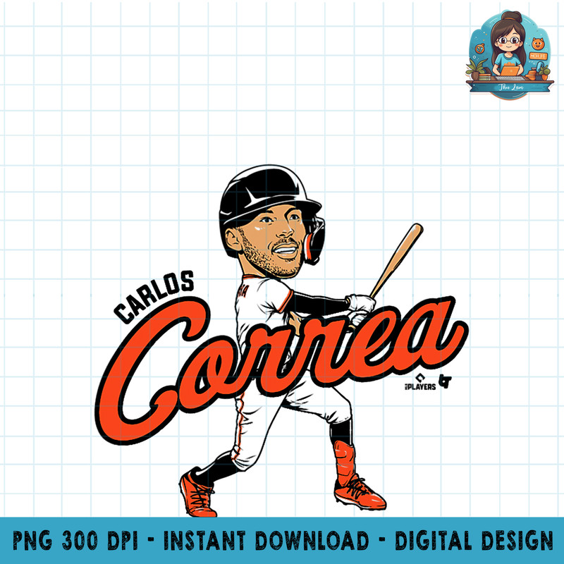 Carlos Correa Caricature San Francisco Baseball PNG Download.jpg