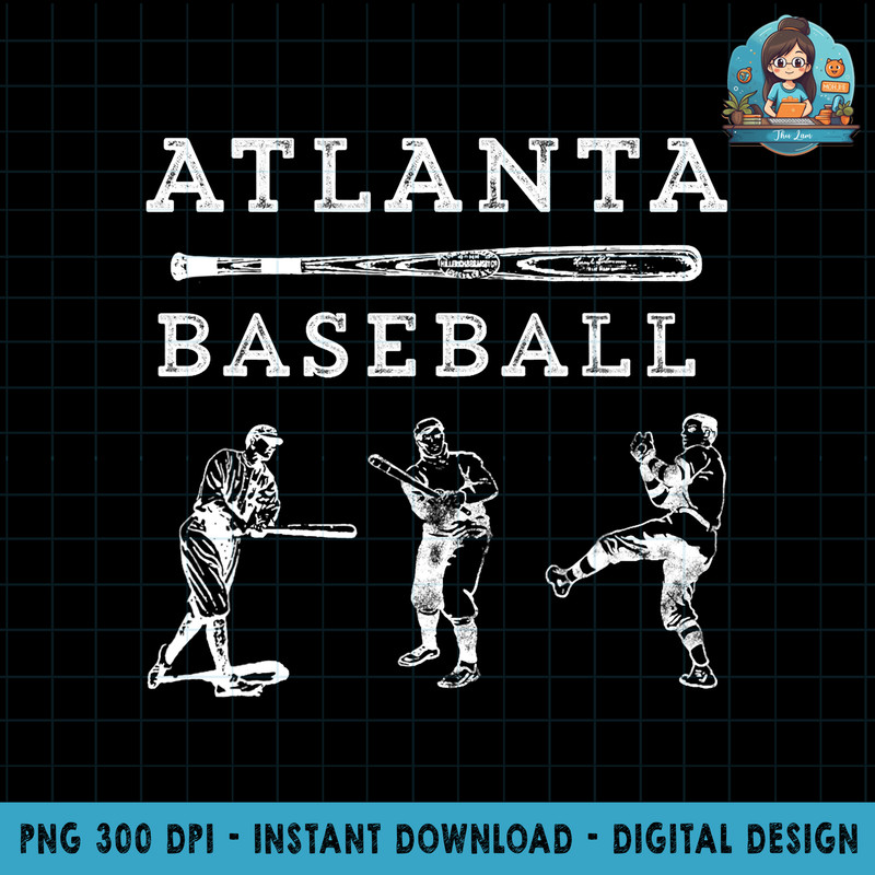 Classic Atlanta, Georgia Baseball Fan Retro Vintage png, sublimation copy.jpg