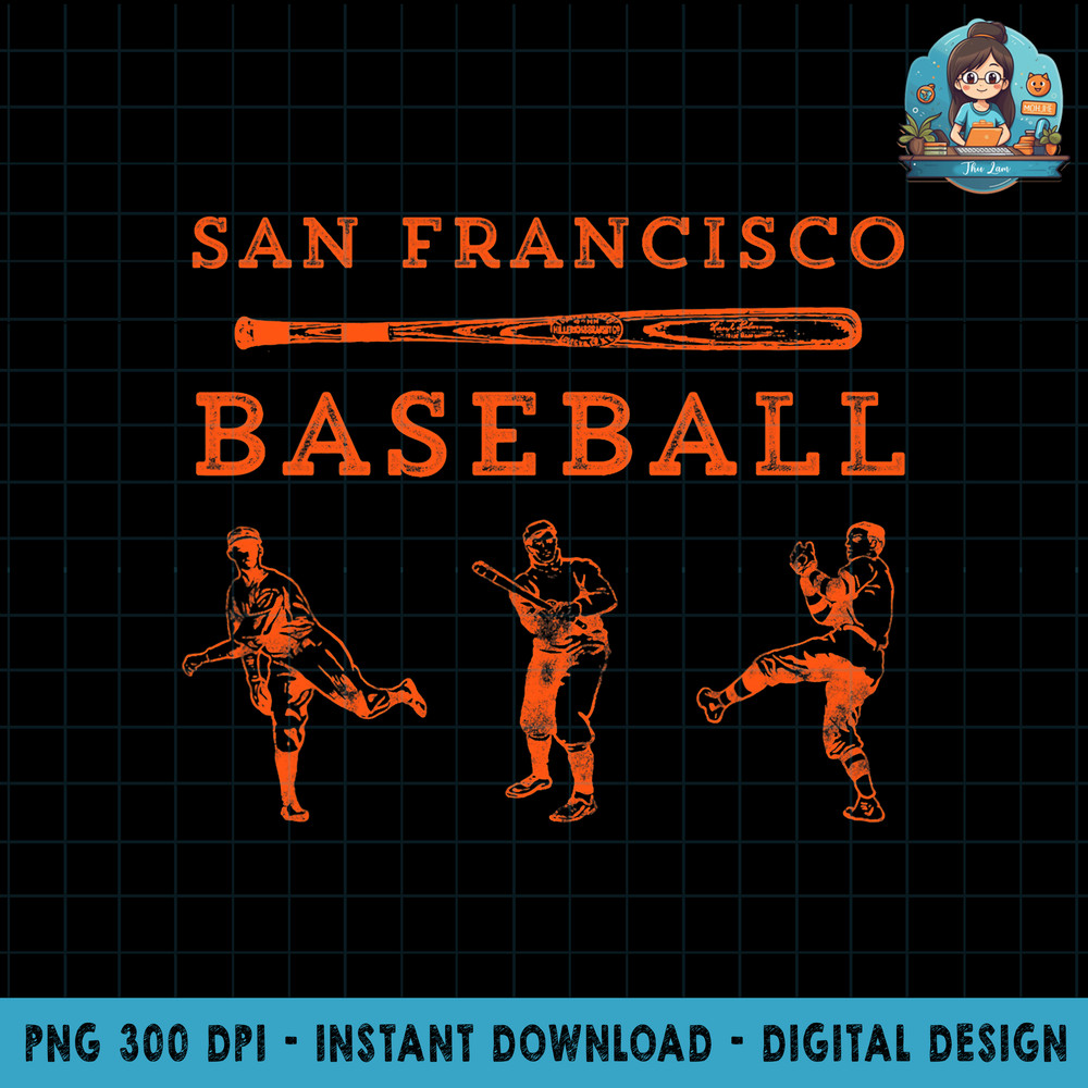 Classic San Francisco Baseball Fan Retro png, sublimation copy.jpg