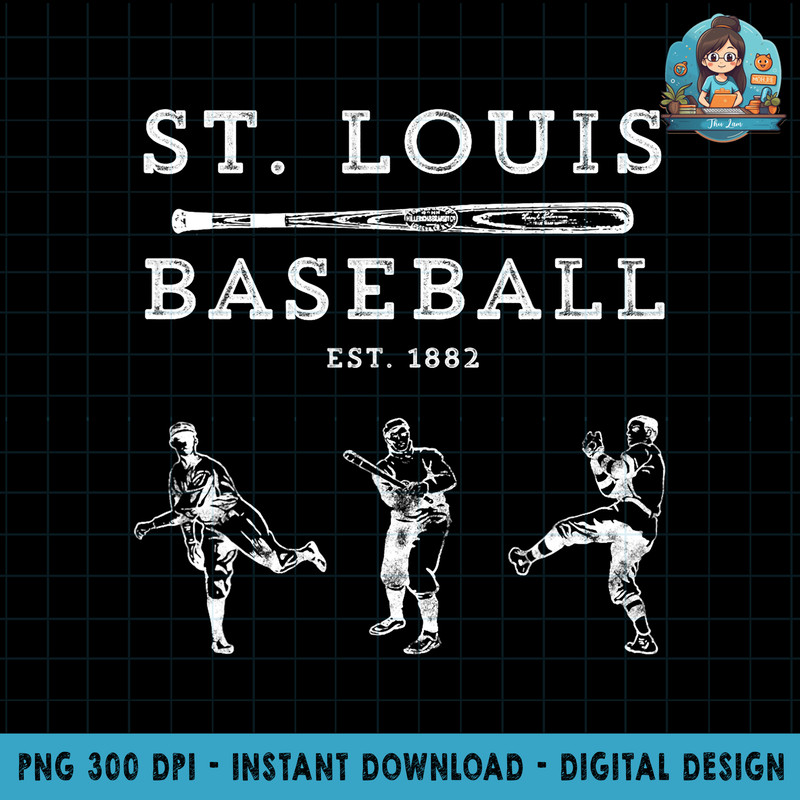 Classic St. Louis Missouri Baseball Fan Retro png, sublimation copy.jpg