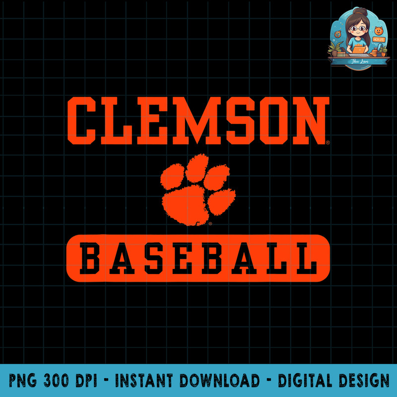 Clemson Tigers Baseball Officially Licensed png, sublimation copy.jpg