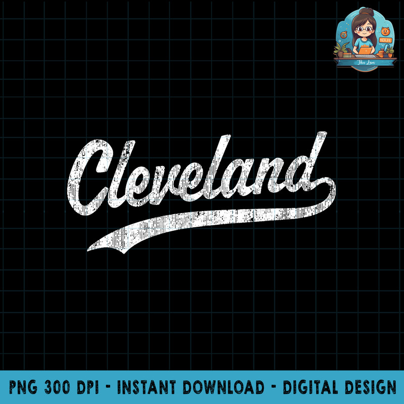 Cleveland OH png, sublimation Vintage Baseball Sports Script copy.jpg