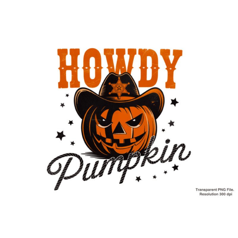 Howdy Pumpkin Western Fall PNG Howdy Pumpkin Western Fall PNG 0