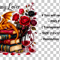 Fantasy Books PNG Floral Dragon Design 1
