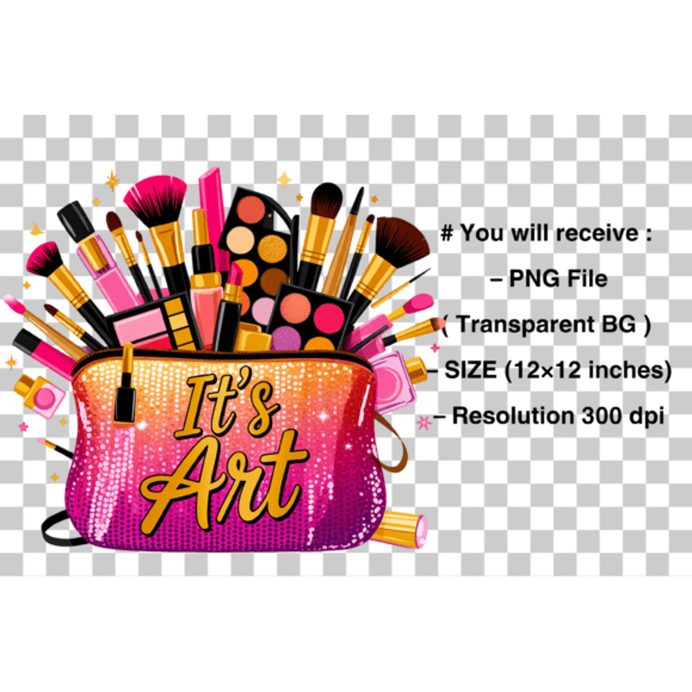 Makeup Clipart Sublimation PNG 1