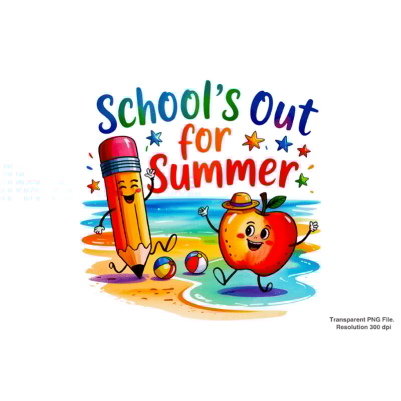 Schools Out For Summer PNG 0