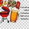 Beer And BBQ PNGBBQ Sublimation Design 1