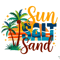 Sun Salt Sand Png Retro Summer PNG 2