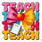 Preppy Teacher Pencil Coquette Bow PNG 0