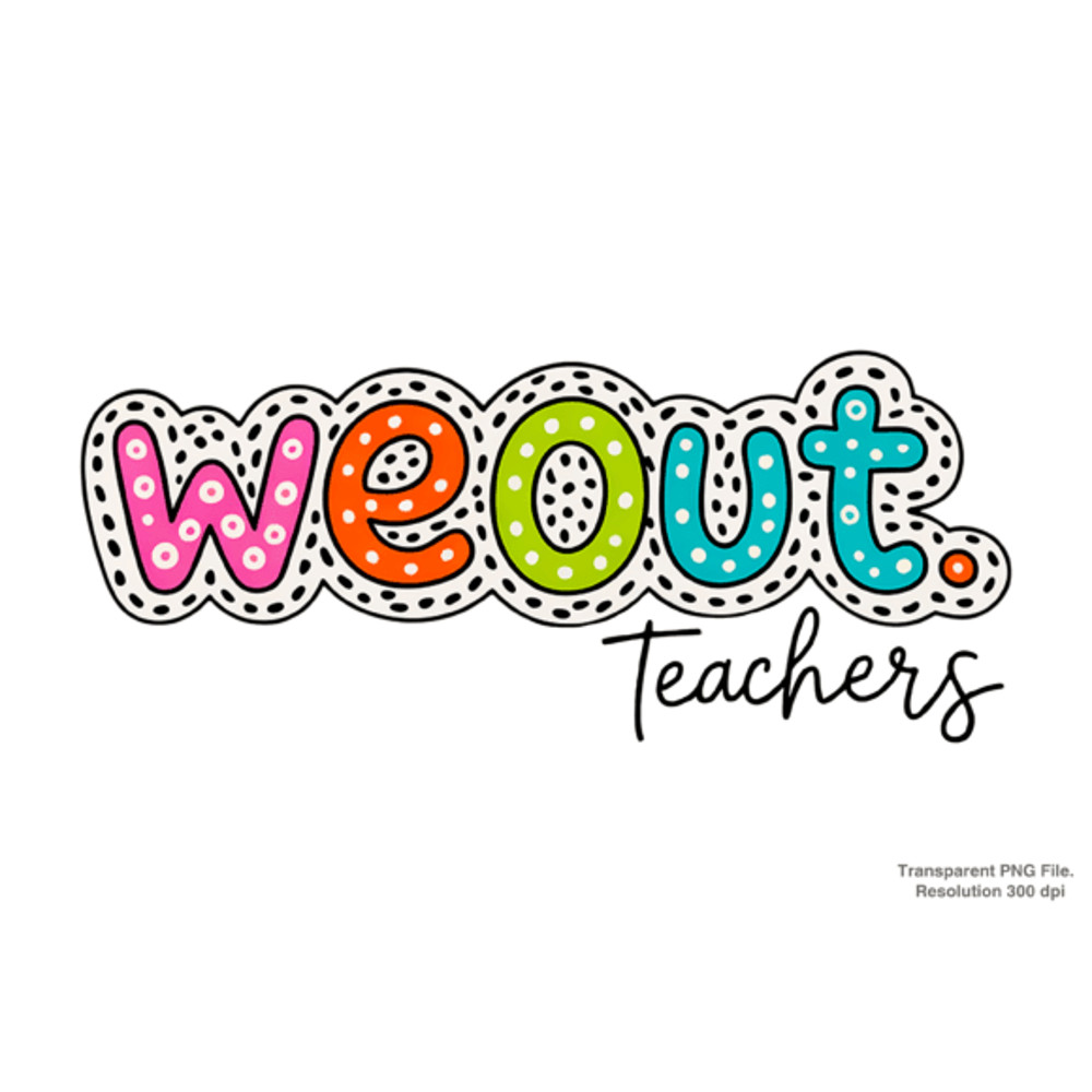 We Out Teacher Dalmatian Dots Png 2