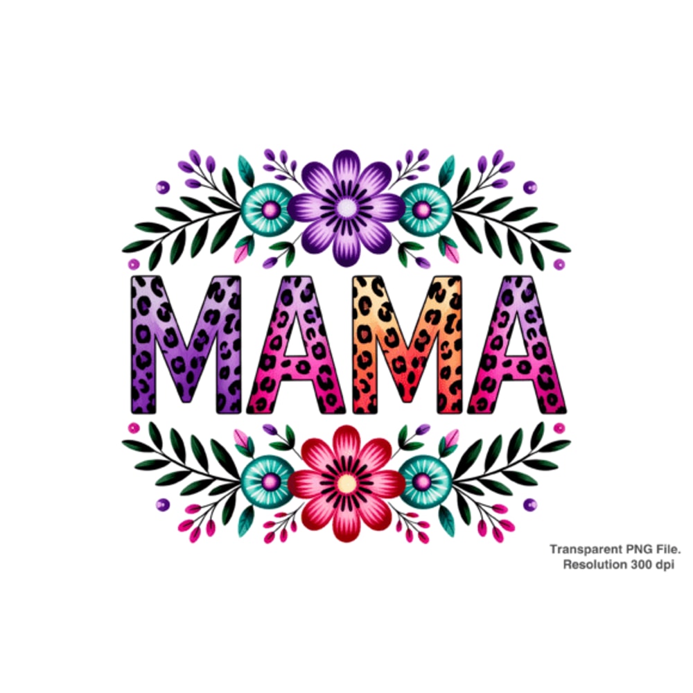 Retro Mama Png Shirt Floral Mama PNG 0