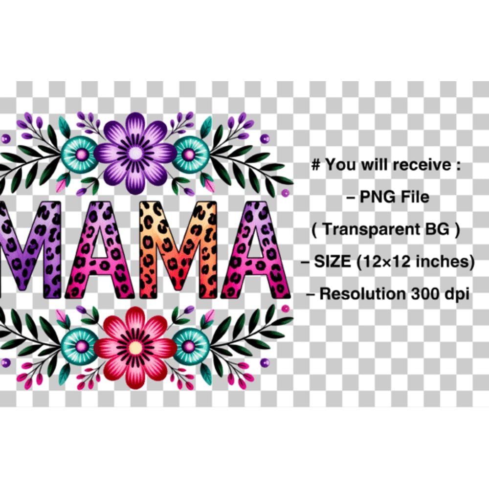 Retro Mama Png Shirt Floral Mama PNG 1