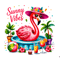 Tropical Flamingo Tropical Summer PNG 0