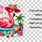 Tropical Flamingo Tropical Summer PNG 1