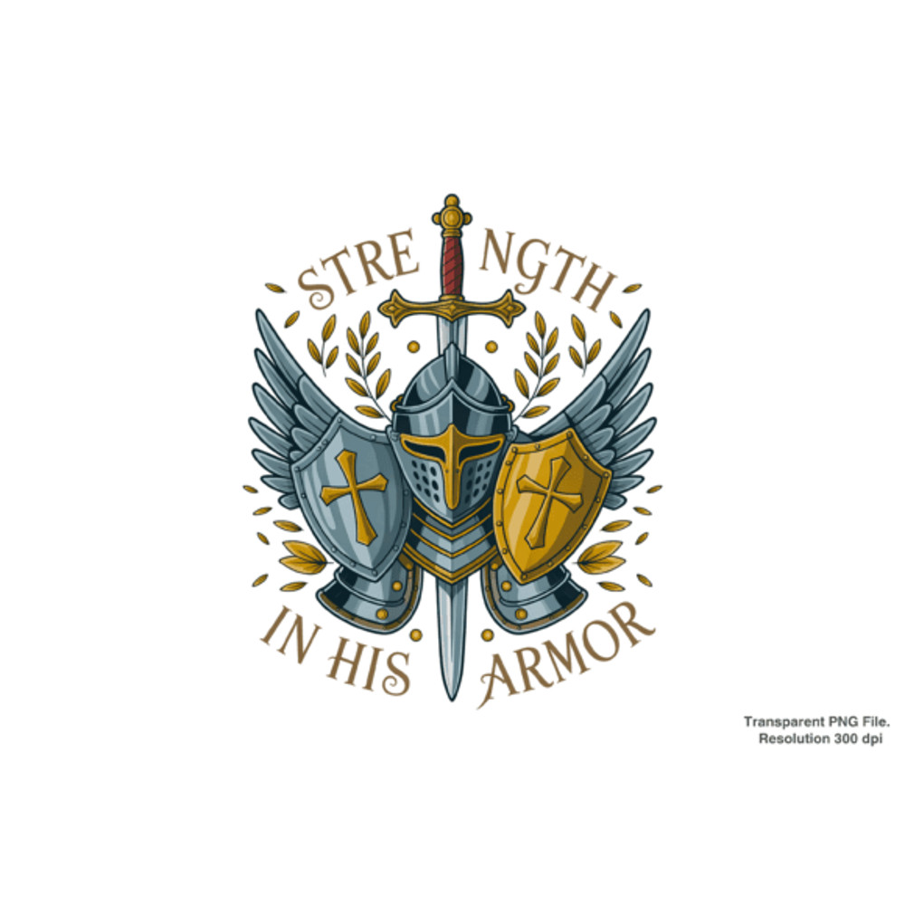 Armor Of God Shirt Design PNG 2