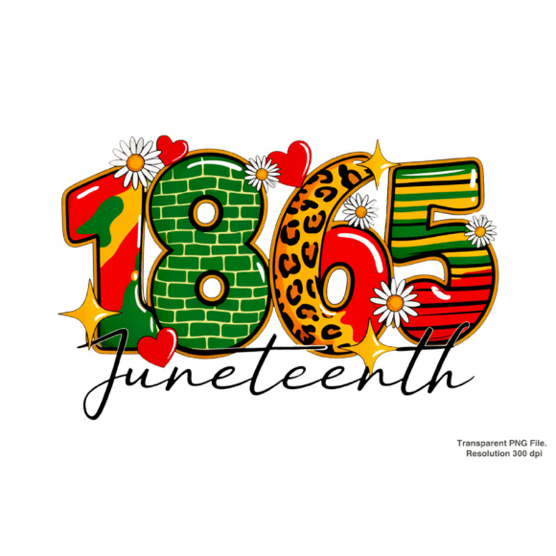 Juneteenth 1865 PNG Sublimation 2