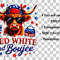 Fourth Of July Highland Cow PNG 1