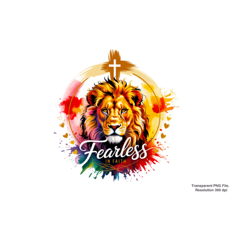 Faithful Christian PNG Design 1
