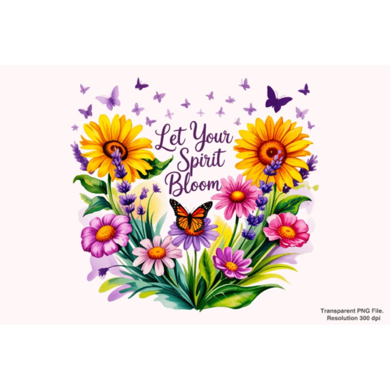 Floral Inspirational Shirt Design 2