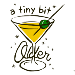 martini birthday png, birthday girl png