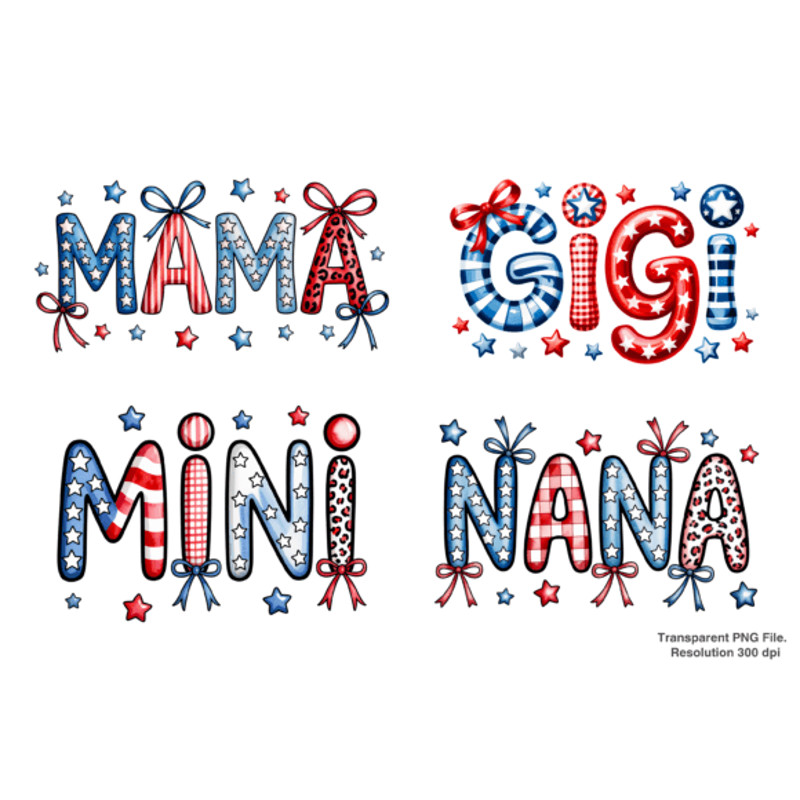 4th Of July Mama Png American Mama PNG 2