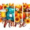 Trendy Fall Nurse Autumn Nursing PNG 2