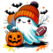 Cute Football Ghost Png Halloween PNG 0