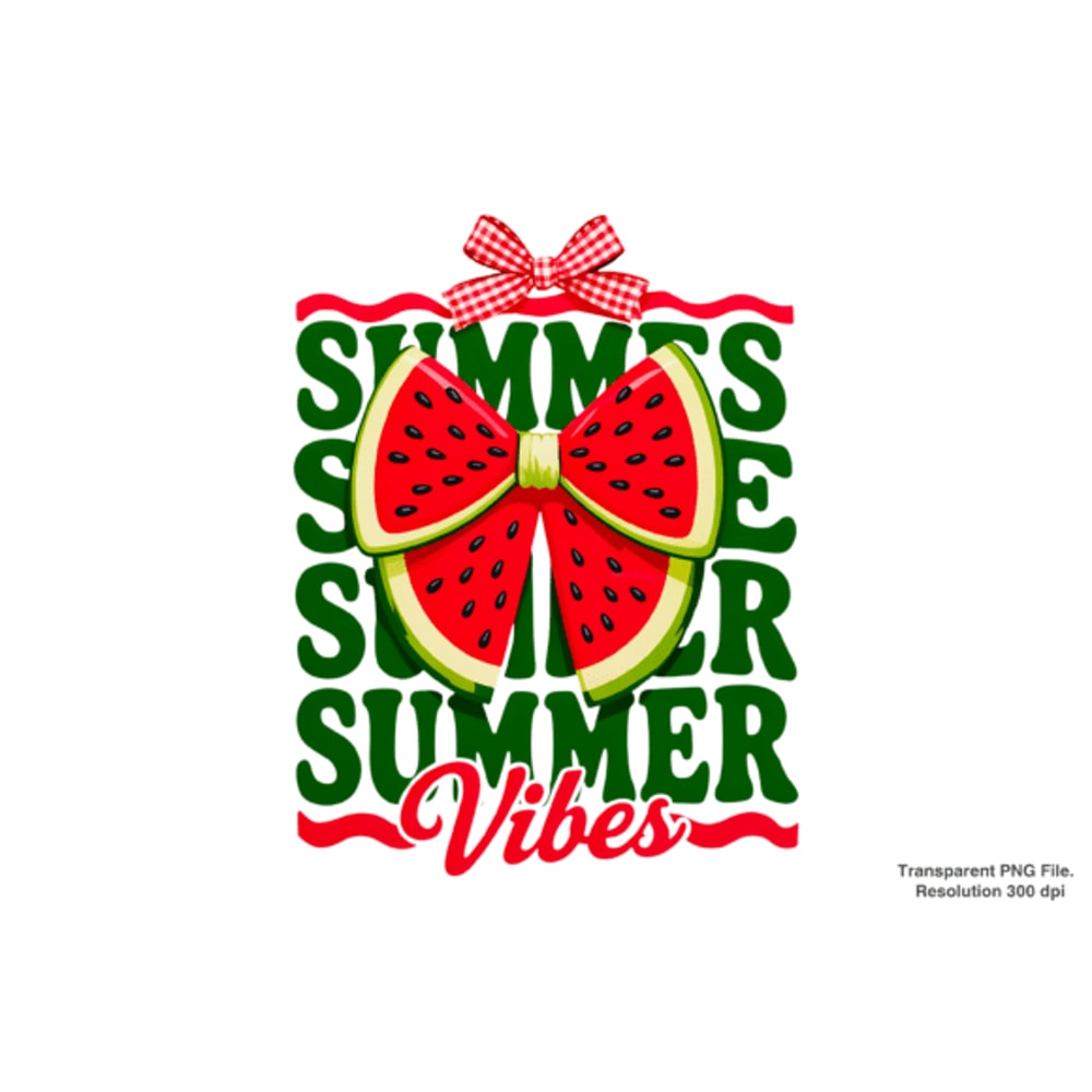 Watermelon Summer Vibes Png 2