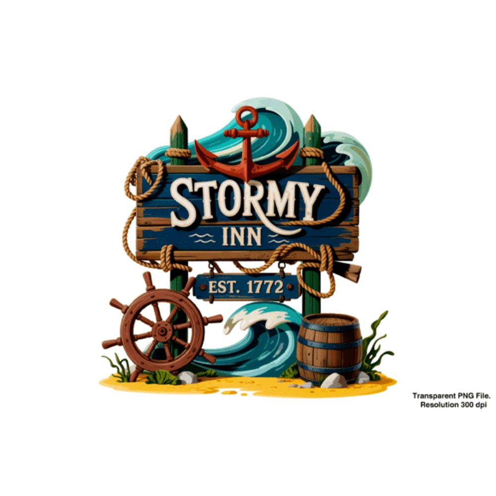 Vintage Tavern Bar Sign PNG Sublimation 2