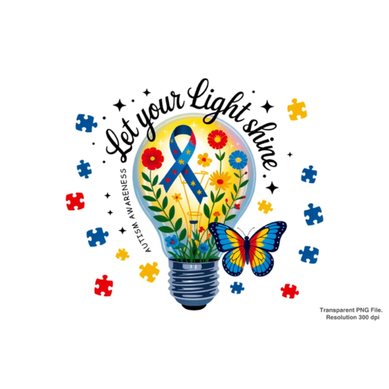 Let Your Light Shine Autism Awareness 0