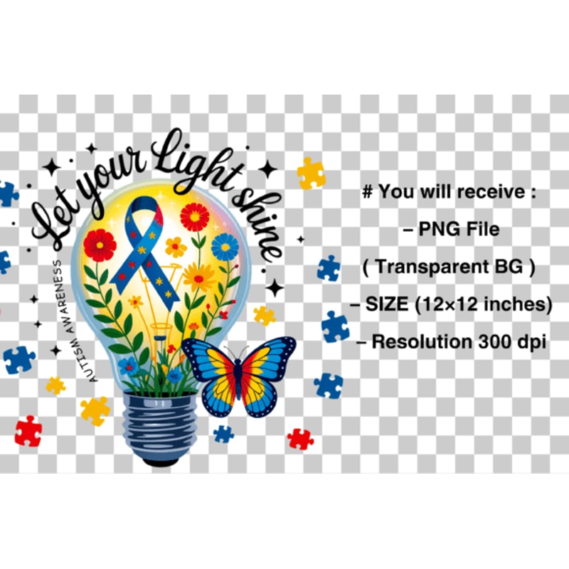 Let Your Light Shine Autism Awareness 1