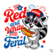 Red White And Feral PNG Funny USA Shirt 2
