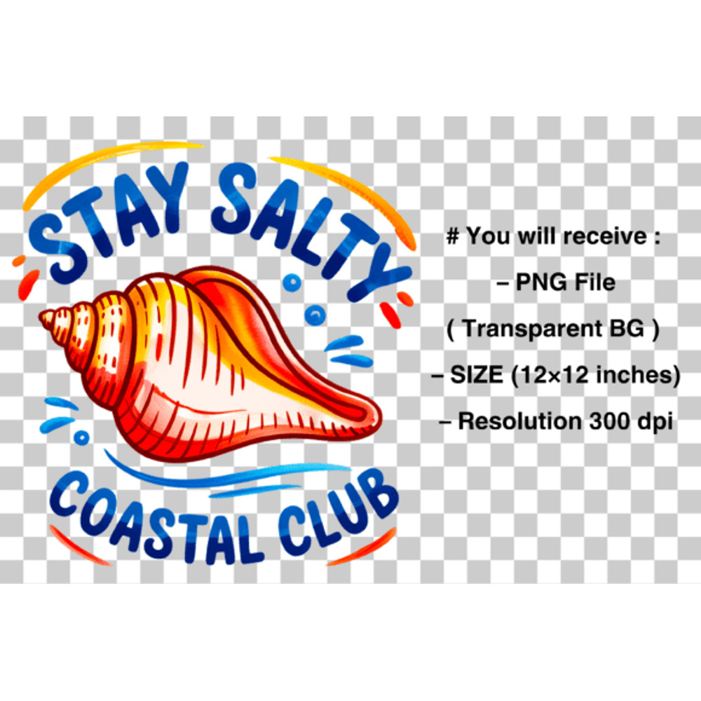 Stay Salty PNG Coastal Beach PNG 1