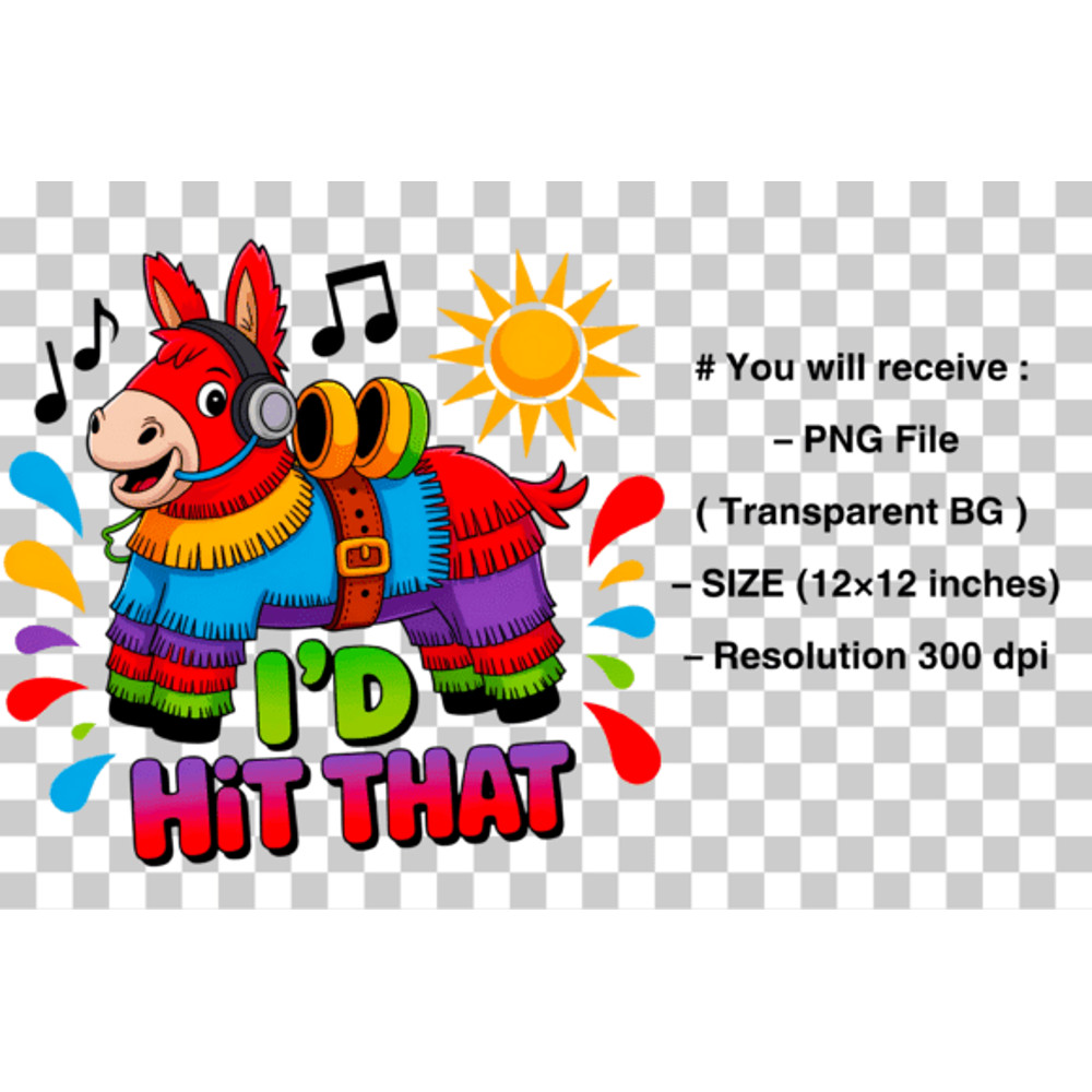 Mexican Party Sublimation PNG 1
