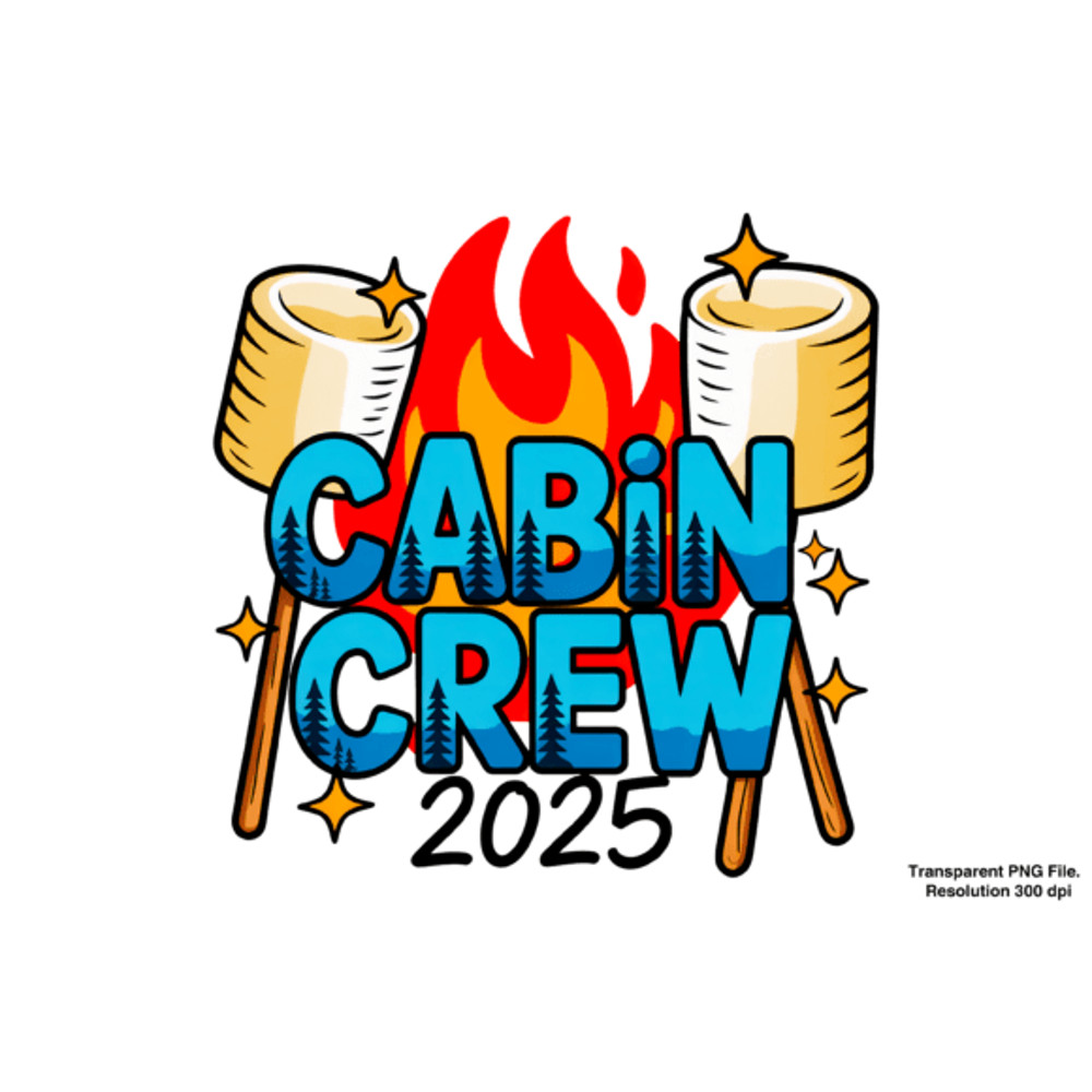 Cabin Crew 2025 Png Friends Camping PNG 2